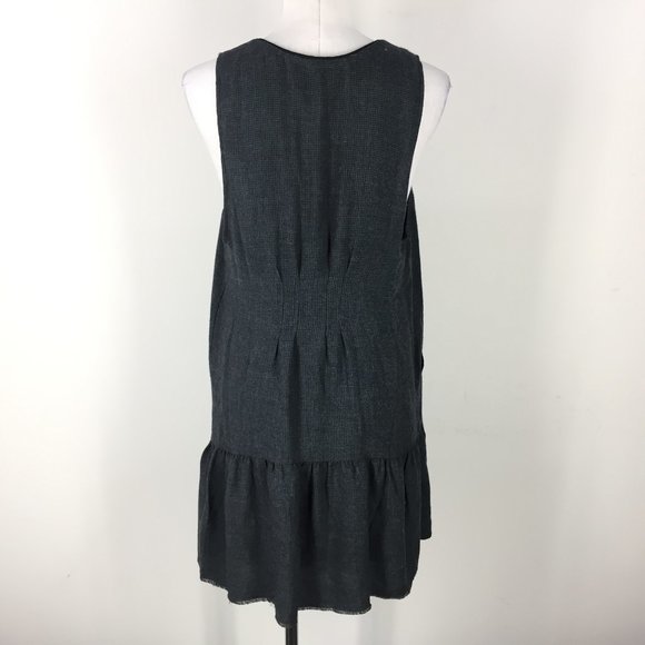 Free People M Gray Anas Mini dress Sleeveless boho - Picture 4 of 6